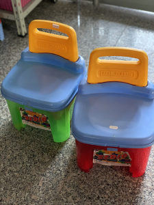 Lego kocke u kutiji stolici / vece kocke / stolica