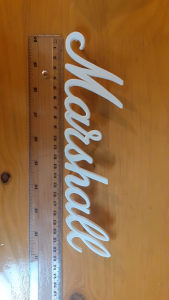 Marshall logotip 24cm