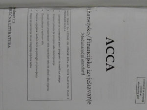 ACCA Finansijsko / Financijsko izvještavanje - Međunaro