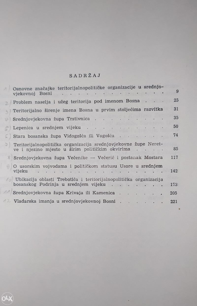PAVAO ANĐELIĆSTUDIJE O SREDNJOVJEKOVNOJ BOSNI Stručne OLX.ba