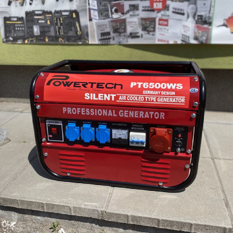 Tihi generator na špagu, benzin 6,5KS - Powertech