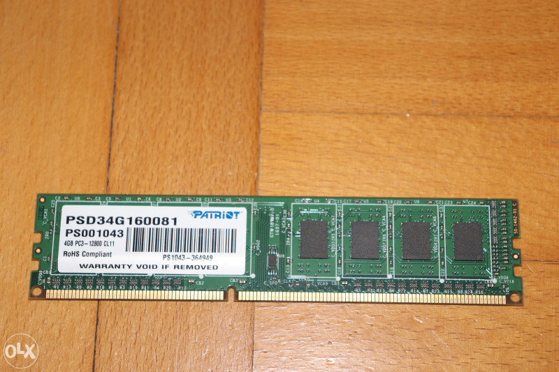 Patriot Signature 4GB DDR3 1600MHz (PSD34G160081) Memorije (RAM