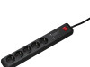 PRODUŽNI KABL HAMA USB 3.4A 5-WAY, CRNI
