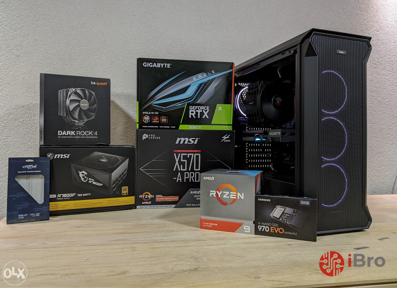 Racunar GAMING PC RTX 3060 TI/ Ryzen 3900X/ 32GB Desktop