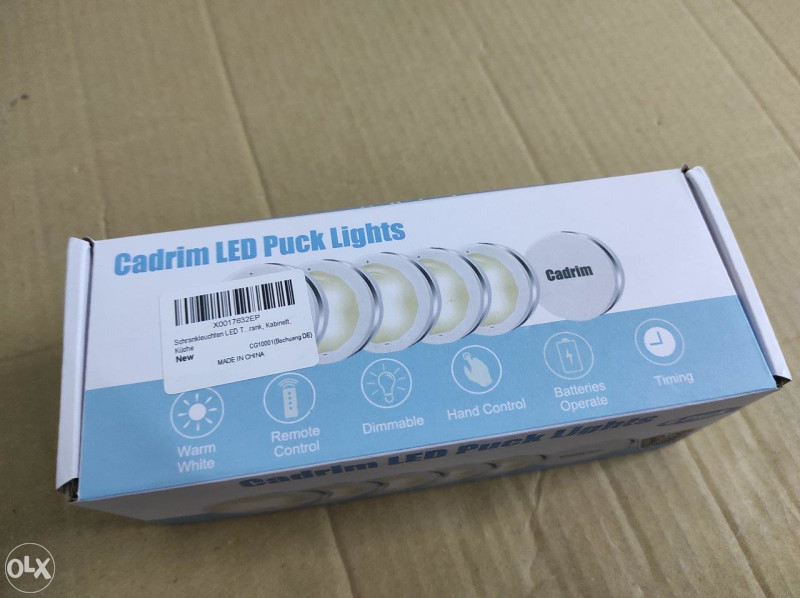 6 komada mini ljepljivih LED lampi s daljinskim
