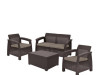 Vrtna Garnitura rattan Corfu II box smeđa 223172 CURVER