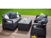 Vrtna Garnitura rattan Corfu II box siva 223174 CURVER