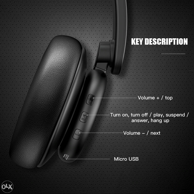 Bluetooth slušalice XO B24 crne Slušalice za mobitele