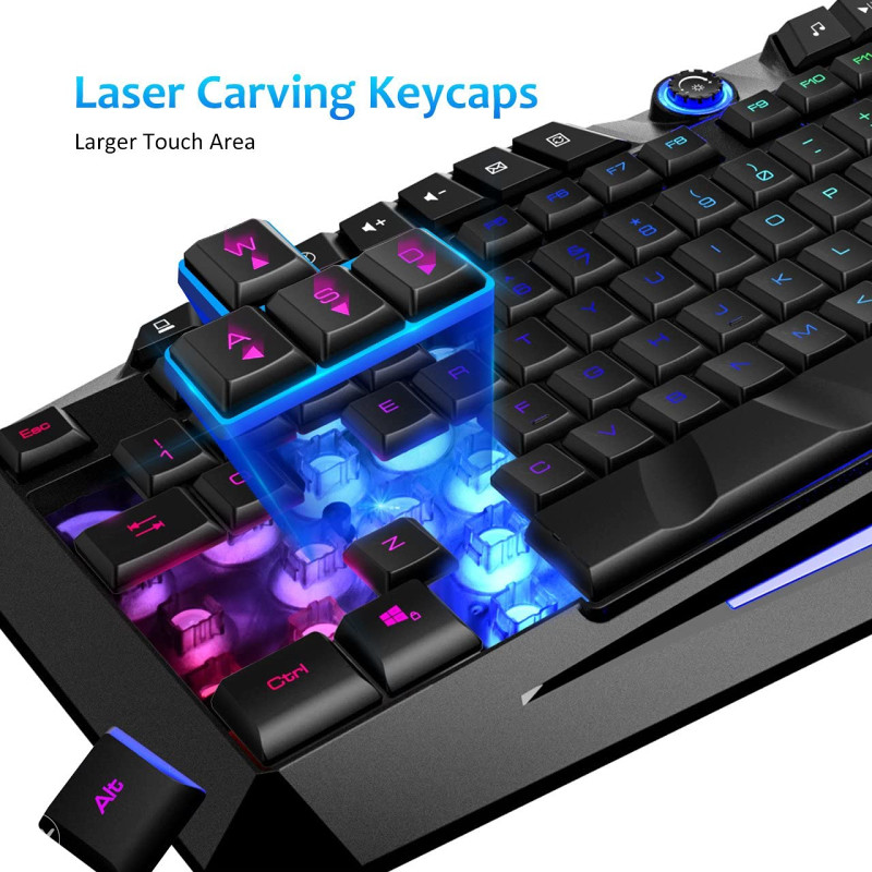 VicTsing Rainbow LED RGB Gaming tastatura, PC,MAC