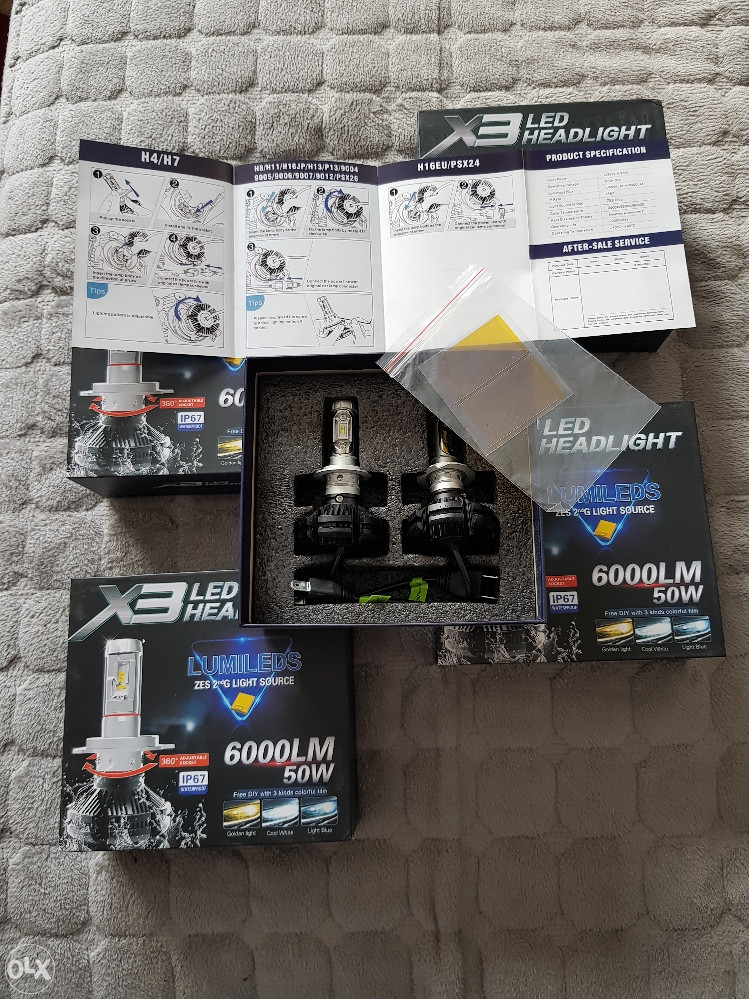 X3 Lumileds ZES Philips H7 6000K CANBUS
