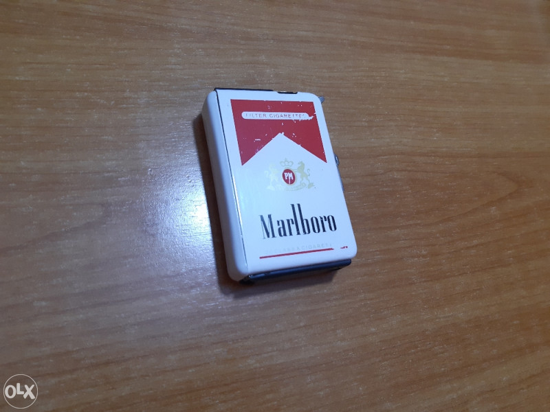 UPALJAČ, MARLLBORO, RETRO, SA BOKSOM ZA CEGARETE