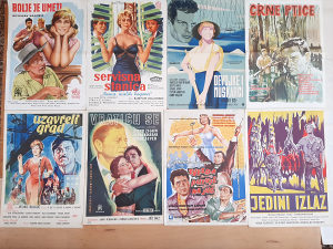 22 komada original kino poster plakat DOMACI FILM