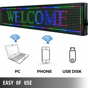 LED reklama display WiFi 100cm x 20cm u 3 boje