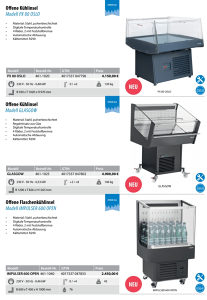 Rashladna ostrva SARO IMPULSER 600 OPEN
