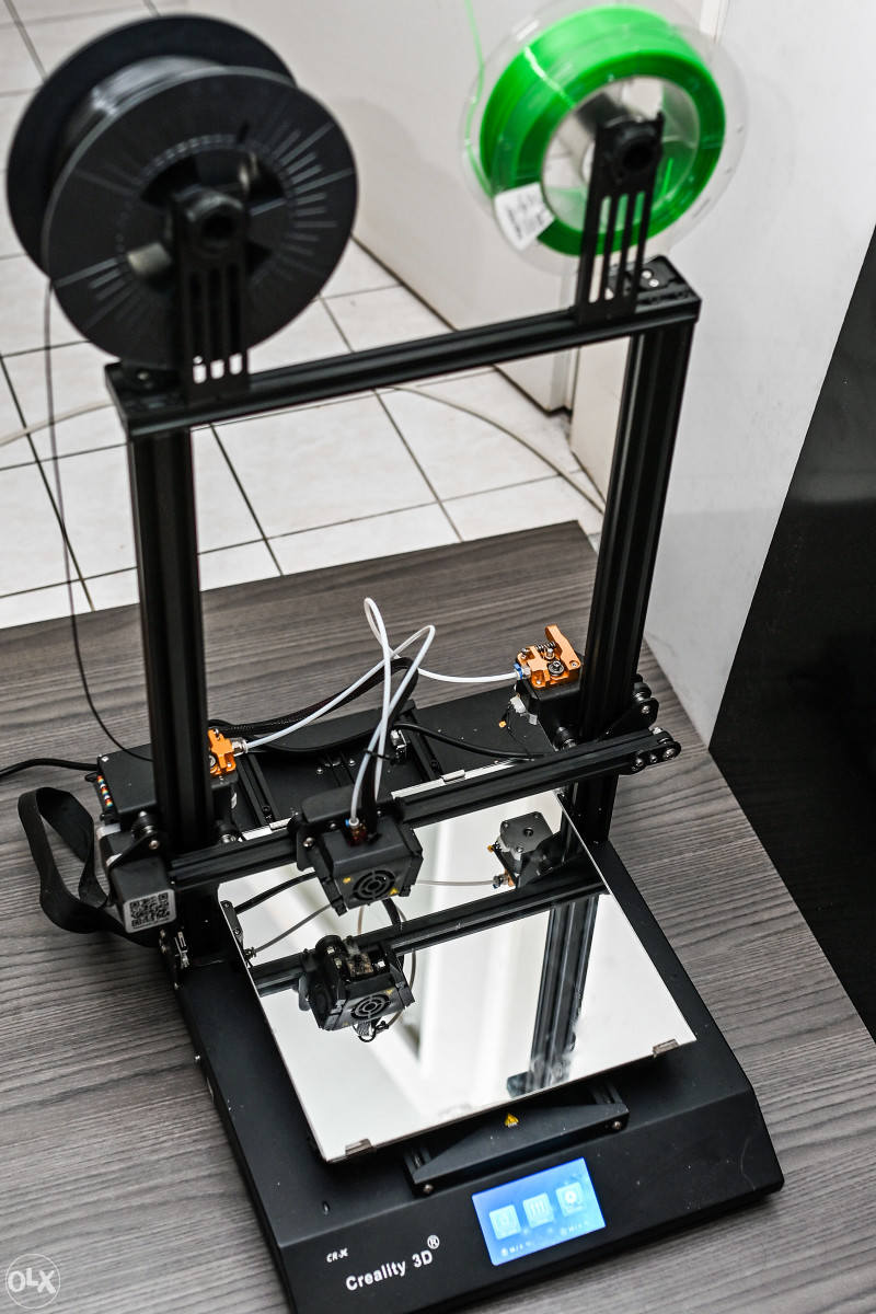 Creality CR-X, CRX, 3d printer, dual extruder, filament