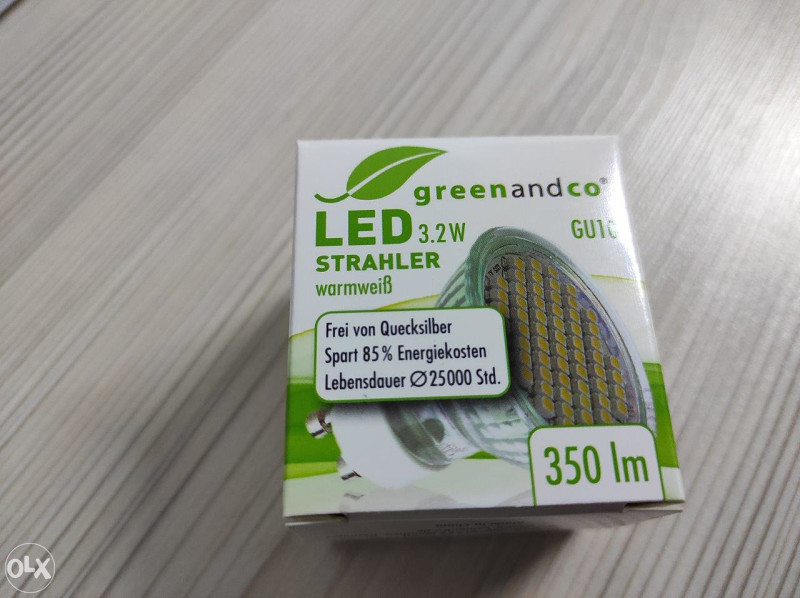 10x GU10 LED Spot 3.2 W/220lm/3000K Warm White