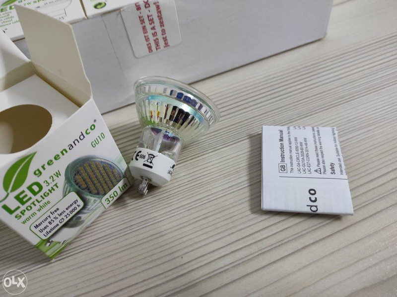 10x GU10 LED Spot 3.2 W/220lm/3000K Warm White