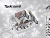 Apartman 38m2 sa jednom spavaćom i balkonom