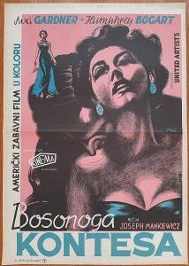BOSONOGA KONTESA AVA GARDNER H BOGART poster plakat