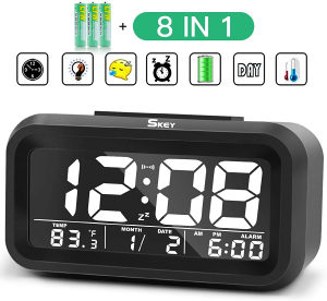 Digitalni stolni sat, alarm, budilnik, temperatura