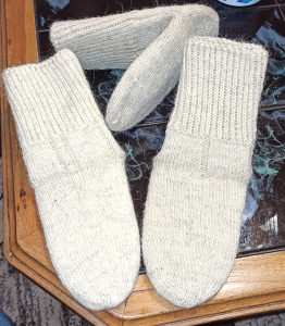Vunene čarape, ručni rad