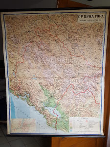 Skolska karta crna gora veliki format