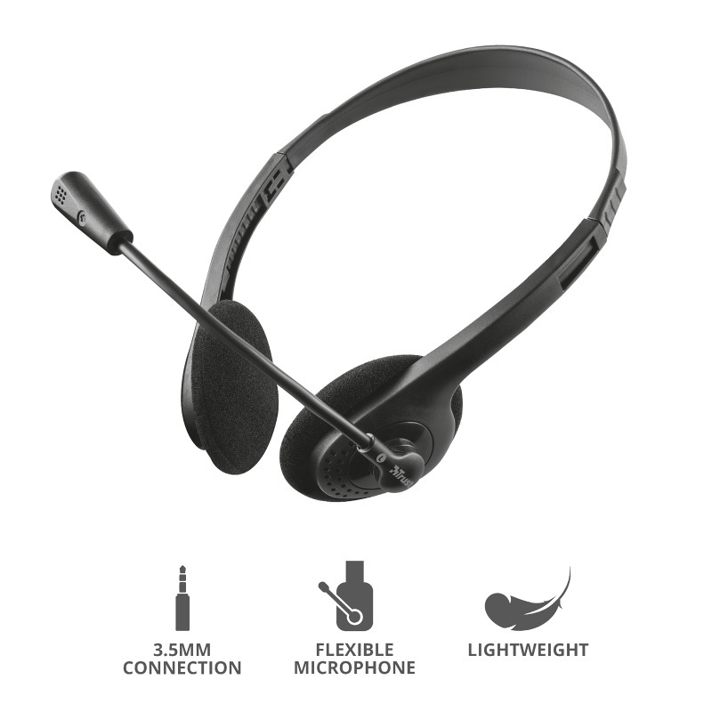 TRUST Ziva Chat Headset Slušalice sa mikrofonom