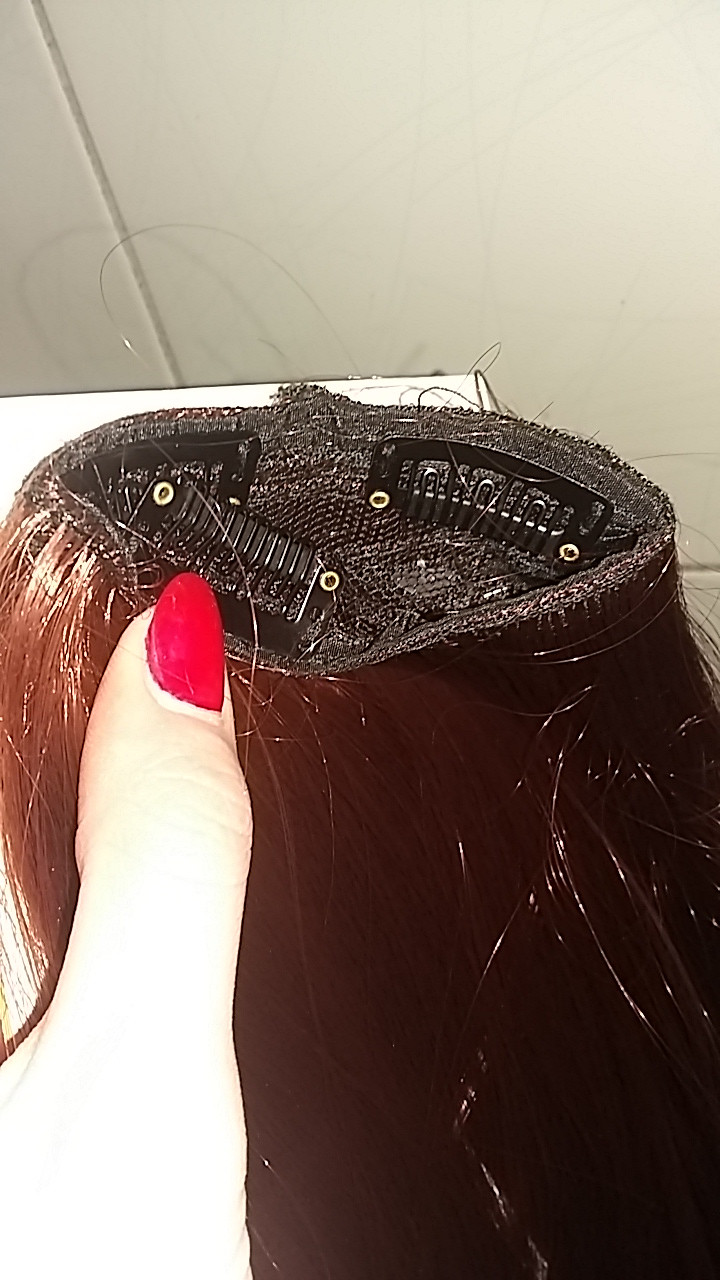 Klipse nadogradnje ekstenzije tamno crvena boja 60cm - Nadogradnje ...