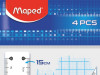 Geometrijski set mali 1/4 blister Maped 57494