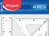 Geometrijski set 1/4 blister Maped 57514 BACK TO SCHOOL