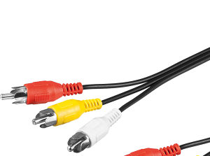Cinc kabel 1.5m 3 x RCA (11607)