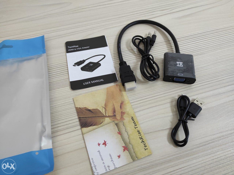 HDMI to VGA Adapter, slika zvuk, audio