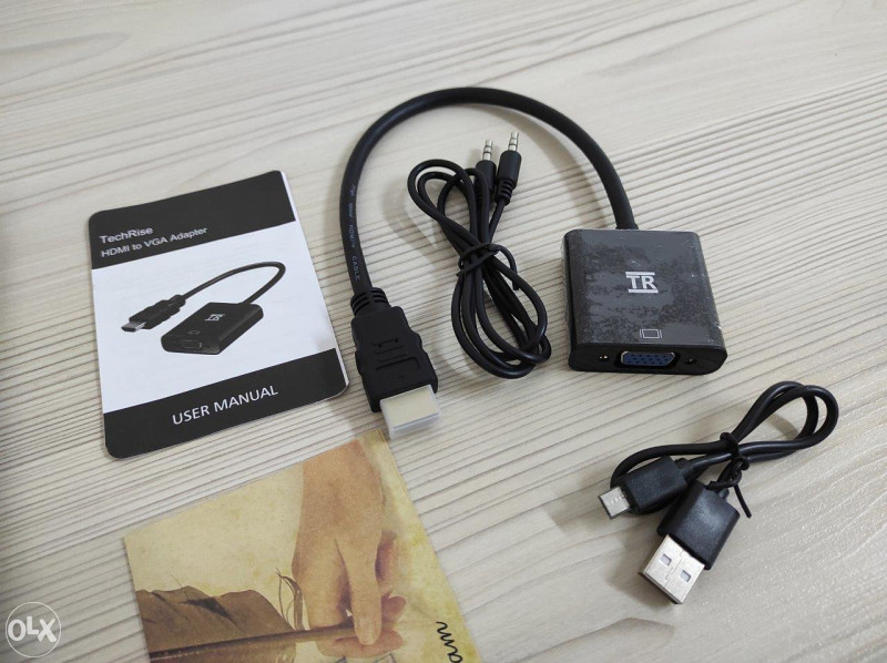 HDMI to VGA Adapter, slika zvuk, audio