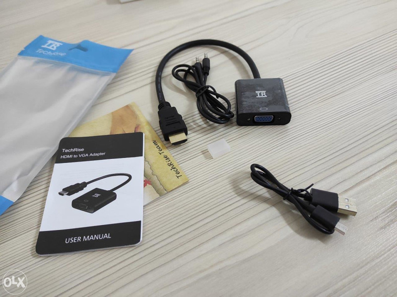 HDMI to VGA Adapter, slika zvuk, audio