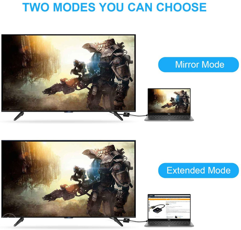 HDMI to VGA Adapter, slika zvuk, audio