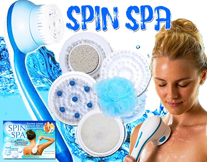 SPIN SPA  rotirajuca cetka za KUPANJE sa 5 nastavaka