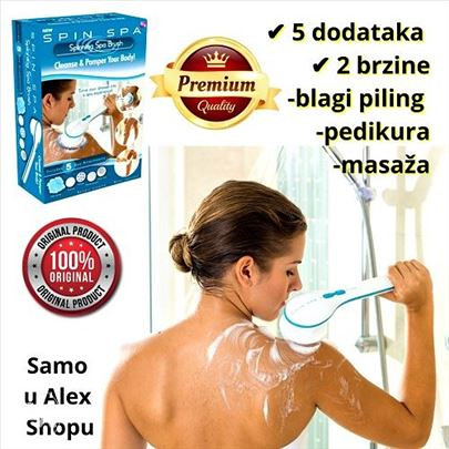 SPIN SPA  rotirajuca cetka za KUPANJE sa 5 nastavaka