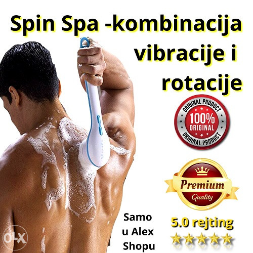 SPIN SPA  rotirajuca cetka za KUPANJE sa 5 nastavaka