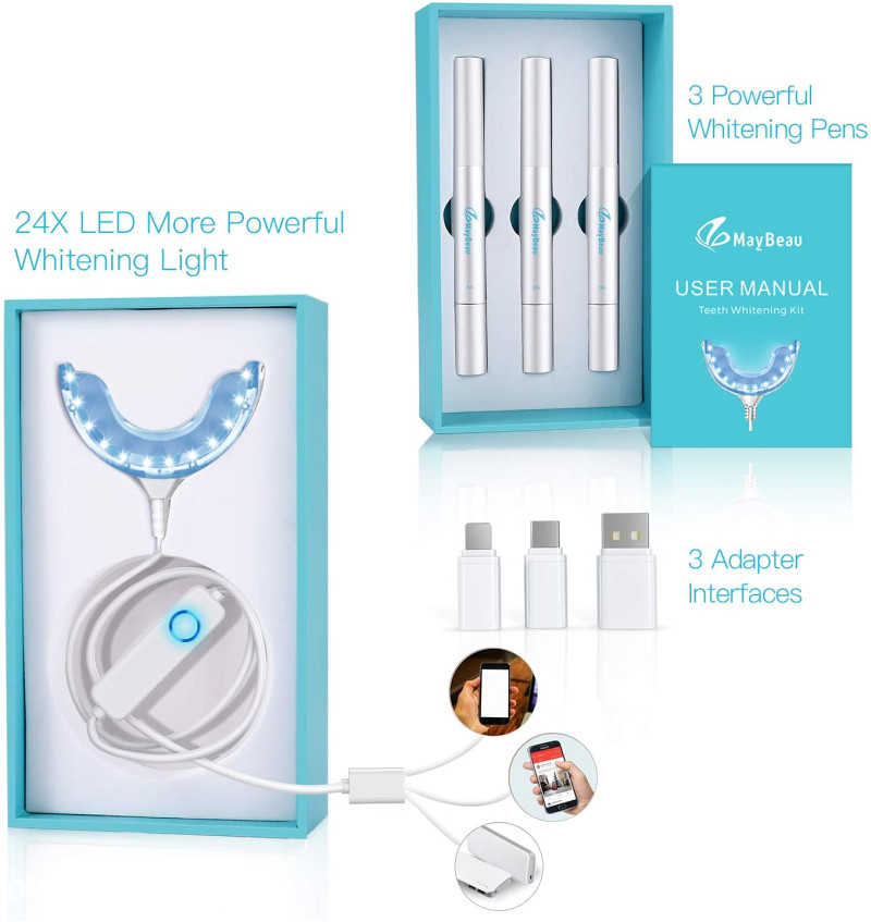 MayBeau Teeth Whitening Kit, set za izbjeljivanje zubi