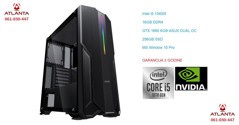 AMD Ryzen 5 5500/16GB DDR4/RX 6600 /rx6600 GAMING PC