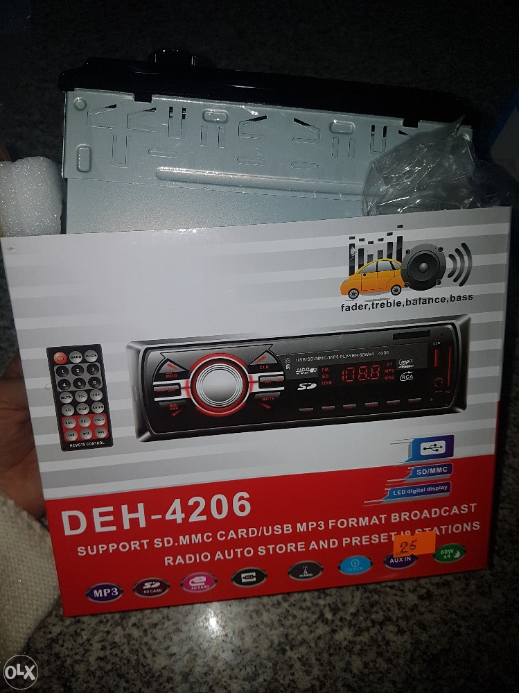 Auto radio USB media, mp3 player, SD/MMC card CD/DVD/MC/Radio player