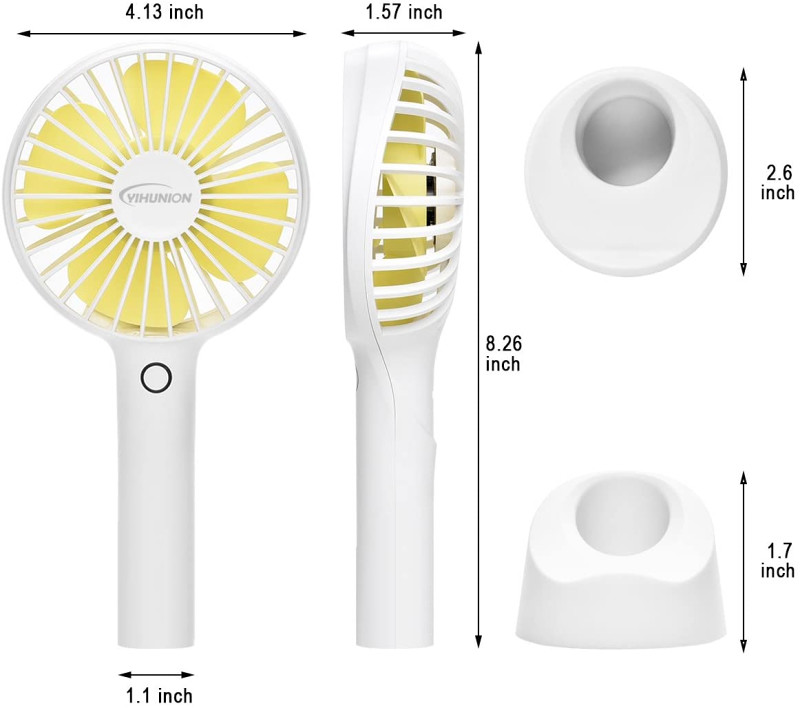 Mini USB stolni ventilator, ugrađena 2500mAh baterija