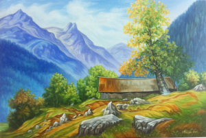 Umjetnička slika - Planinski motiv 2