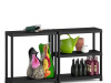 Polica PVC 275kg/5 crna plus shelf 237370 KIS