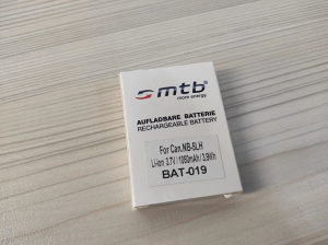 MTB Canon NB-5L NB-5LH 3.7V 1050mah baterija