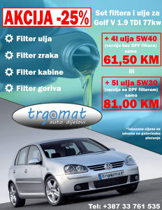 Mali servis ulje i filteri