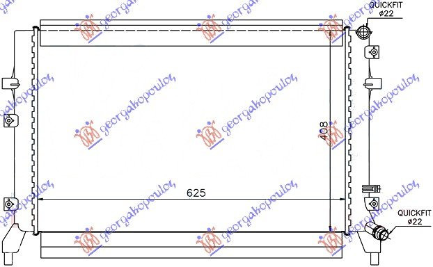 HLADNJAK DODATNI 1.2-1.4TSI-TFSI(62.5x4 VW CADDY 15- GOD