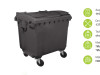 Plastični kontejner 1100l ravan poklopac sivi