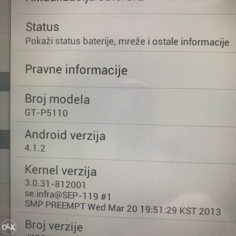 TABLET SAMSUNG GALAXY TAB 2 10.1 GT-P5110