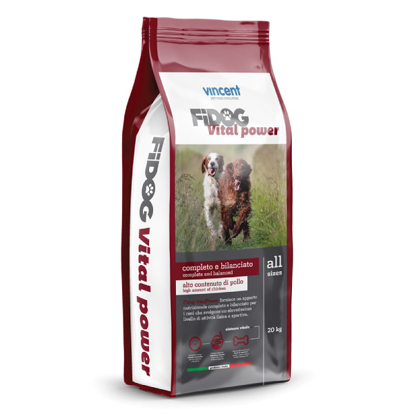 VINCENT hrana za pse, FIDOG Vital Power, 20 KG